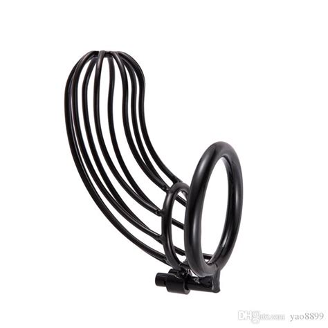 Male Chastity Devices Bondage Stainless Steel Lockable Cock Ring Penis
