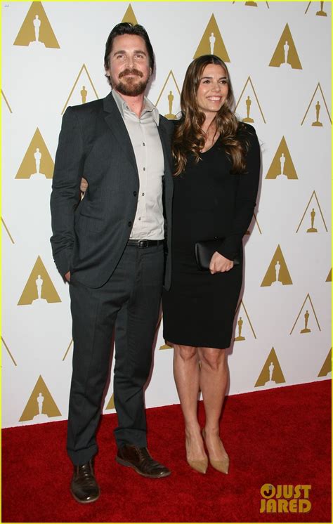 Christian Bale Oscars Nominees Luncheon With Wife Sibi Blazic Photo 3050880 Christian Bale
