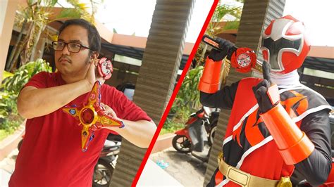 Bang Ridwan Berubah Jadi Power Rangers Ninja Steel Merah Review Dx