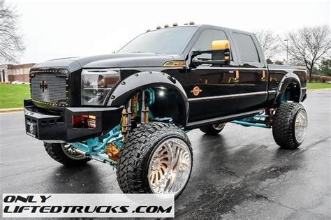 Black 2015 Ford F350 Diesel Sema Lifted Truck For Sale In Addison