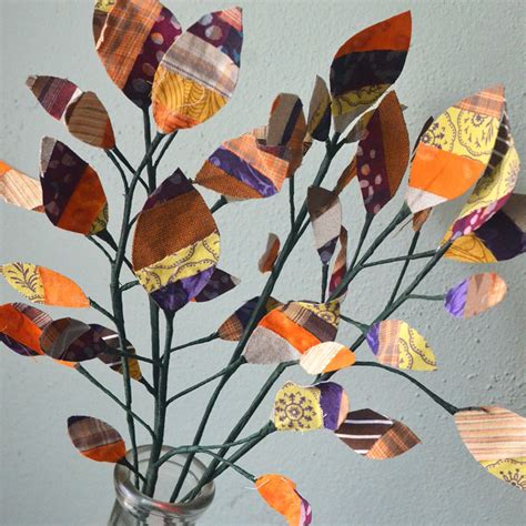 Scrap Fabric Leaves That Hold Their Shape Tutorial Orange Bettie