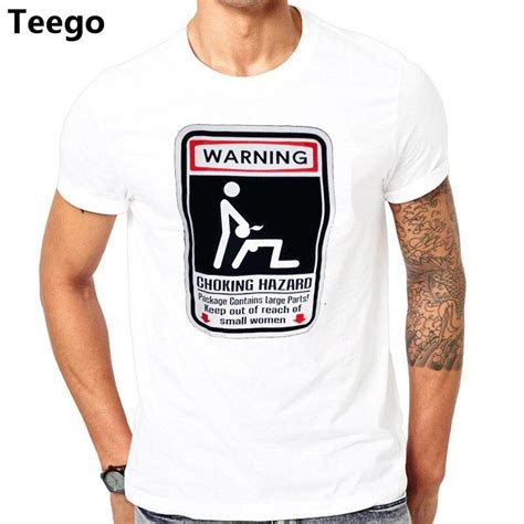 Buy Funny Warning Choking Hazard Mens T Shirt Sexual Humor T Shirts