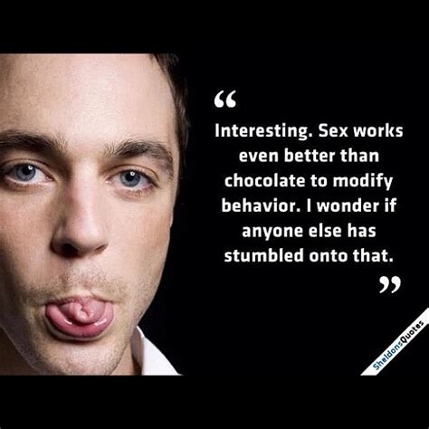Sex And Chocolate Best Sheldon Cooper Quotes