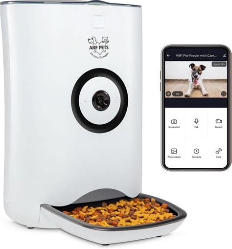 Arf Pets Smart Automatic Wi Fi Enabled Pet Feeder With Hd Camera