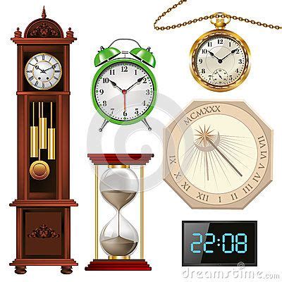 Different Types Of Clocks Clock Vector Illustration Illustration