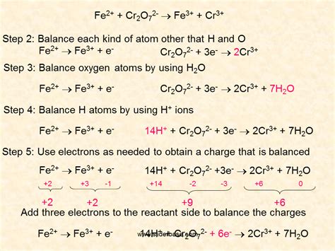 Balancing Redox Reactions Examples Answers Pdf