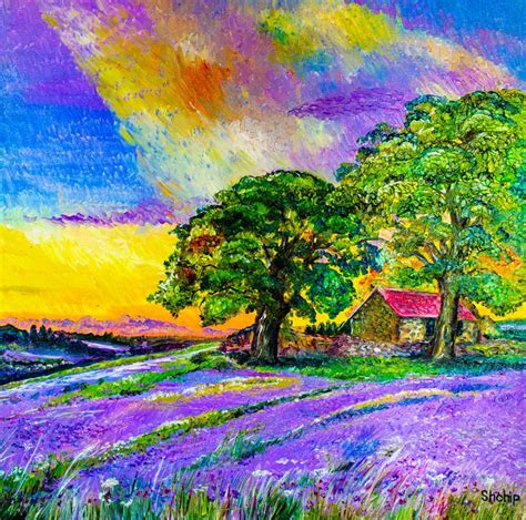 Lilac Sunset Natalia Shchipakina Paintings Prints Landscapes