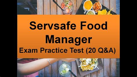 Most people call it a test or an exam, but servsafe calls it an assessment. Servsafe Food Manager Exam Practice Test (20 Question ...