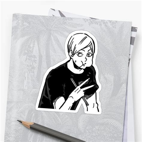 Haikyuu Lev Haiba Sticker Sticker By Twh Q Redbubble