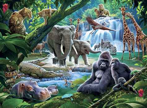 Ravensburger 12970 Jungle Families 100 Piece Jigsaw Puzzle Toys At Foys