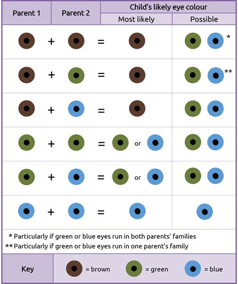 Dominant And Recessive Traits Eye Color