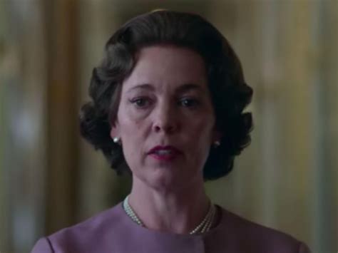 Olivia colman (centre) on the set of churchill's funeral; The Crown season 3 trailer: Watch as Olivia Colman makes ...