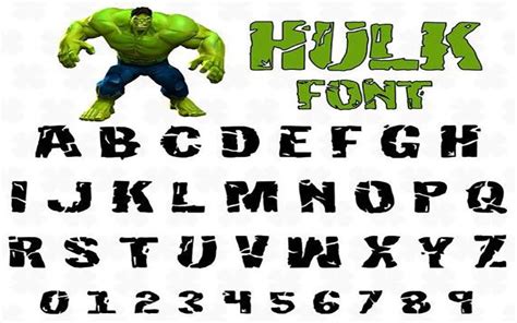 Hulk Font Free Download Free Fonts Like