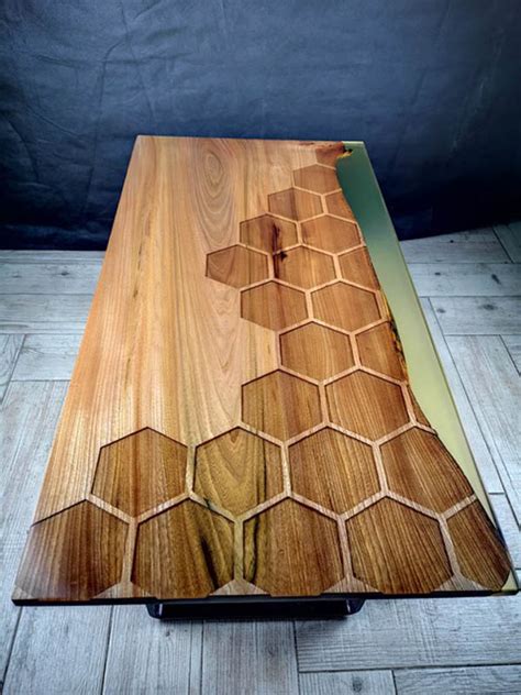 Elm Wood Coffee Table Wonderful Honeycomb Design Studio 81