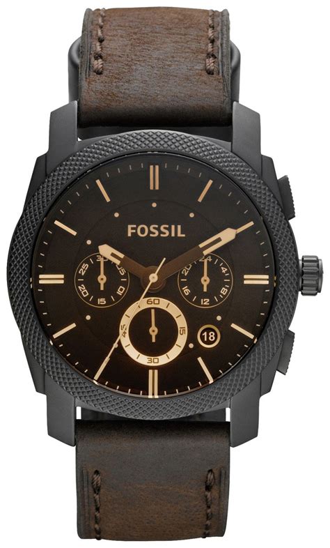 Fossil Mens Machine Fs4656 Brown Strap Chronograph Watch Reviews
