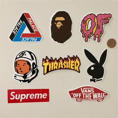 ️ Set Of 8 Stickers ️ Ideal For Skate Boards Mirrors Depop In
