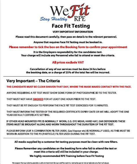 For this purpose we have designed and created the perfect training certificate templates. Resources - We Fit RPE - Face Fit Testing, Fit2Fit ...