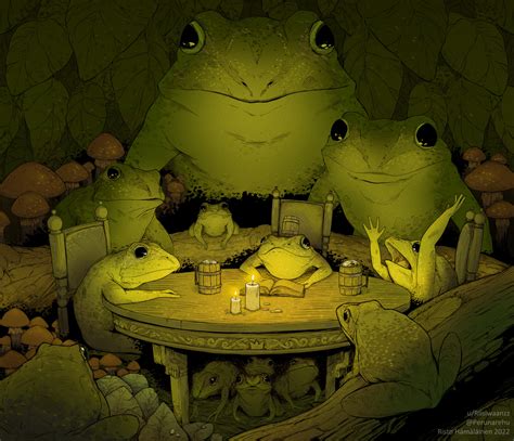Artstation Committee Of Frogs