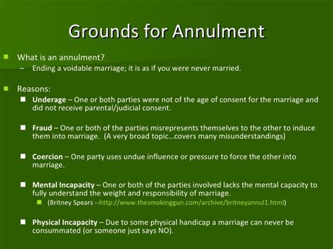 Marriage Divorce Annulment Ppt