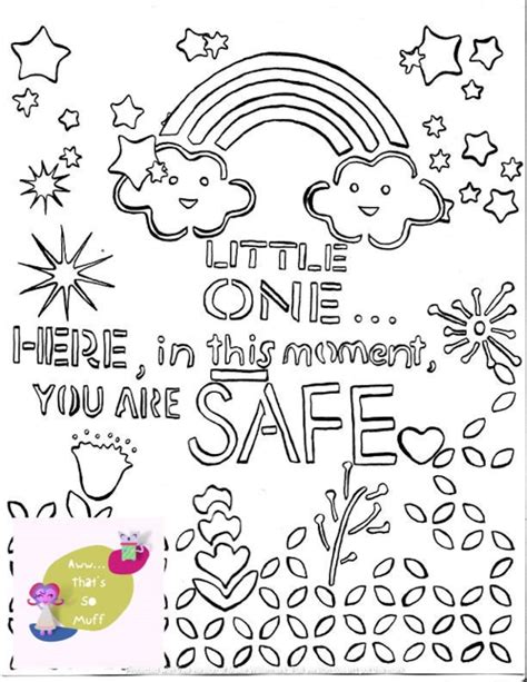 Ddlg Littles Hand Drawn Coloring Page Safe Etsy