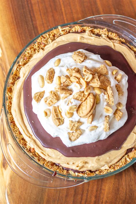 Peanut butter pie is rich and decadent, combining creamy peanut butter and sweet chocolate in each bite. Chocolate Peanut Butter Pie | An Easy Recipe for Peanut Butter Pie with Pretzel Crust