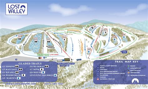Lost Valley Ski Area Map And Brochure 2020