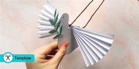 Dove Cut Out Dove Paper Craft Twinkl Teacher Made