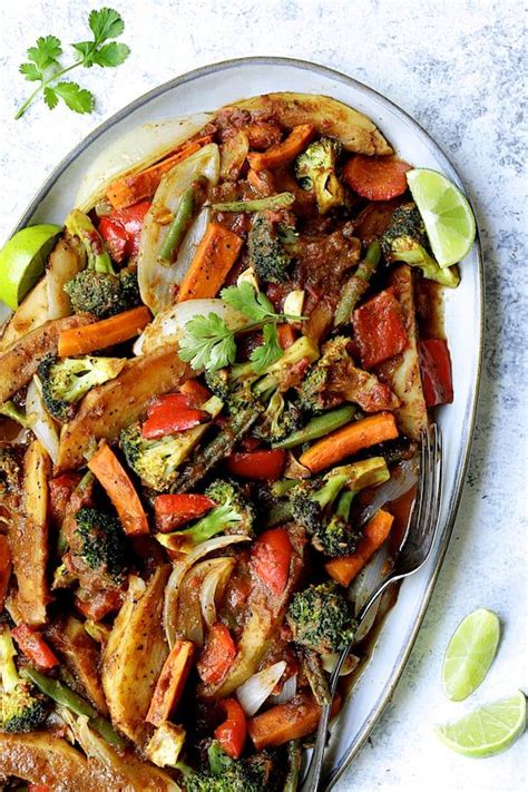 Curried Roast Vegetables With Potatoes Onion Carrots