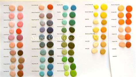 Wilton Color Chart Candy Melts