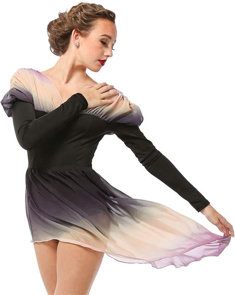 ombre lyrical belle dance dress just for kix dance costumes for women ropa