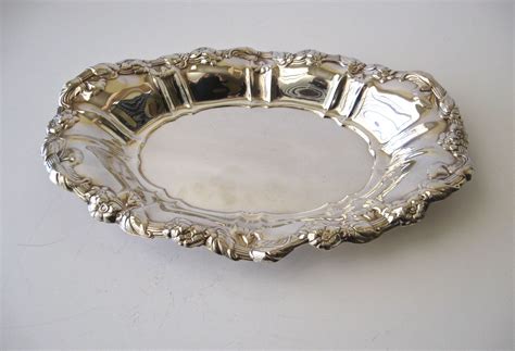Towle Oval Tray Repousse Design Serving Traybread Tray Silverplate