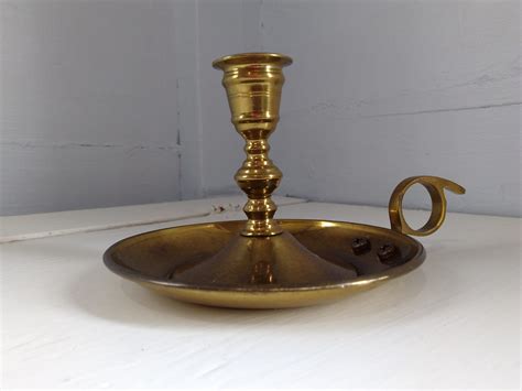 Chamber Candlestick Holder Brass Vintage Candle Holder Portable Candle