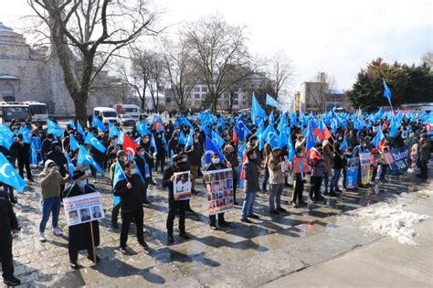 Uyghurs In Turkey Protest Chinese Foreign Ministers Visit East