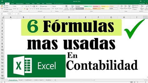 Fórmulas De Excel Más Utilizadas En La Contabilidad Club Contable