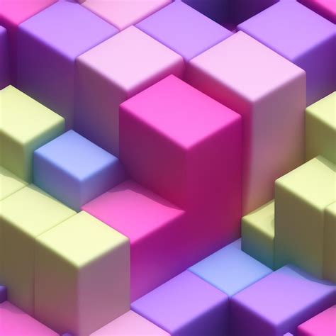 Premium Ai Image A Wallpaper Of Colorful Cubes With The Word Cubes On It