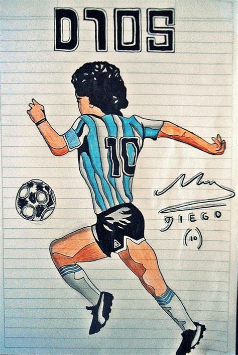 Hoy, 22 de junio se cumplen 34 años del gol del siglo. Algunos de mis dibujos! - Arte - Taringa!