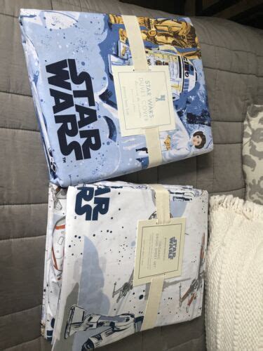 Pottery Barn Kids Star Wars Twin Duvet A New Hope And A Droid Sheet Set