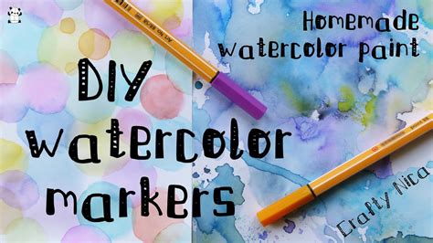 Diy Watercolor Paint With Markers How To Make Watercolor Paint