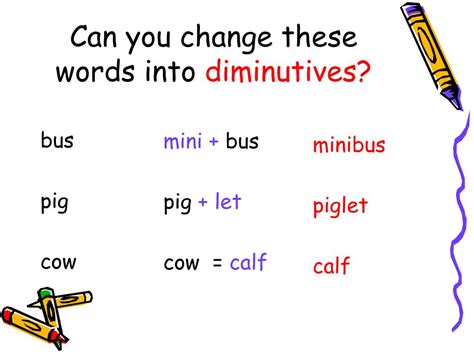 Ppt Diminutives Powerpoint Presentation Free Download Id258851