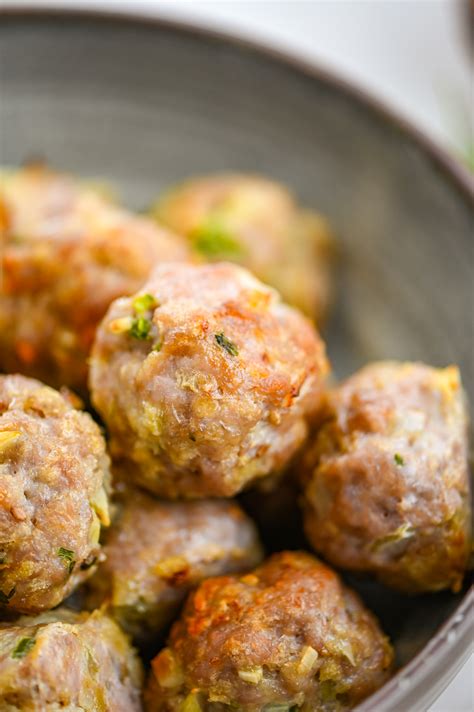 Asian Pork Meatballs With Soy Garlic Dipping Sauce Life S Ambrosia