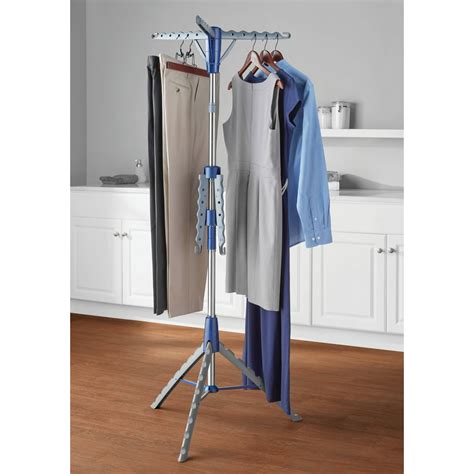 Mainstays Space Saving 2 Tier Tripod Hanging Clothes Drying Rack Steel