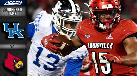Kentucky Vs Louisville Condensed Game 2021 Acc Football Youtube