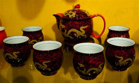 Our collection includes asian/oriental looking tea sets made from porcelain and yixing as well as more modern glass and ceramic sets. Chinese porcelain china red dragon tea set Jade Buddha ...