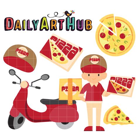 Pizza Guy Clip Art Set Daily Art Hub Free Clip Art Everyday