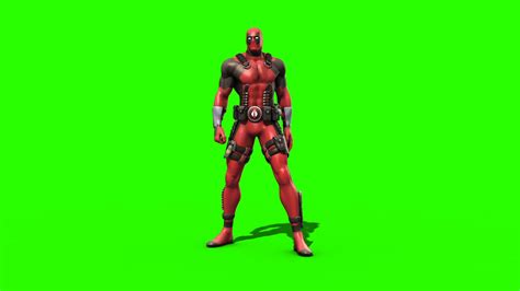 Deadpool Marvel 3d Model Animated Pixelboom