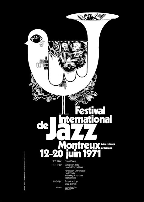 Montreux jazz festival was established in 1967 by the late jazz connoisseur claude nobs. Image result for montreux jazz festival poster | Festival ...