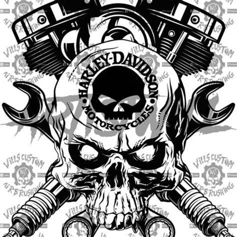 Harley Davidson Svg Motorcycle Motors Logo Dxf Eps Png Etsy