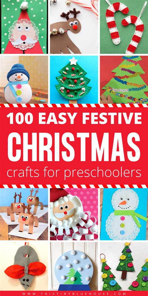 100 Easy Festive Christmas Crafts For Kids This Tiny Blue House