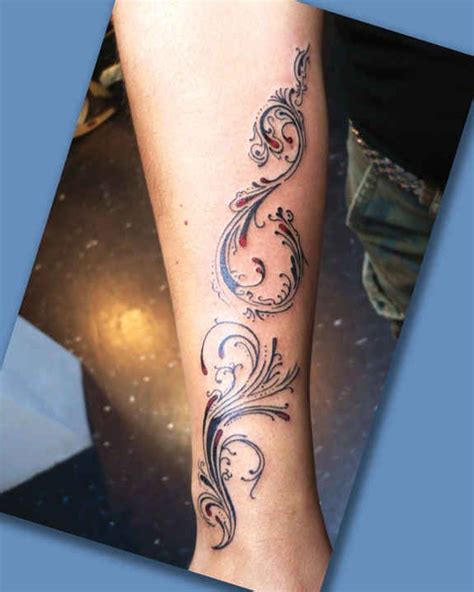 40 Most Beautiful Filigree Tattoo Designs Filigree Tattoo Leg