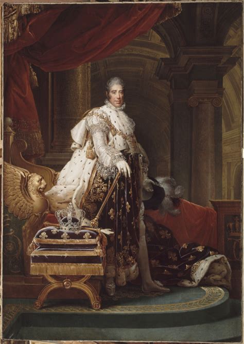 Charles X En Costume De Sacre - François Pascal Simon Gérard | Portrait du roi Charles X en costume de